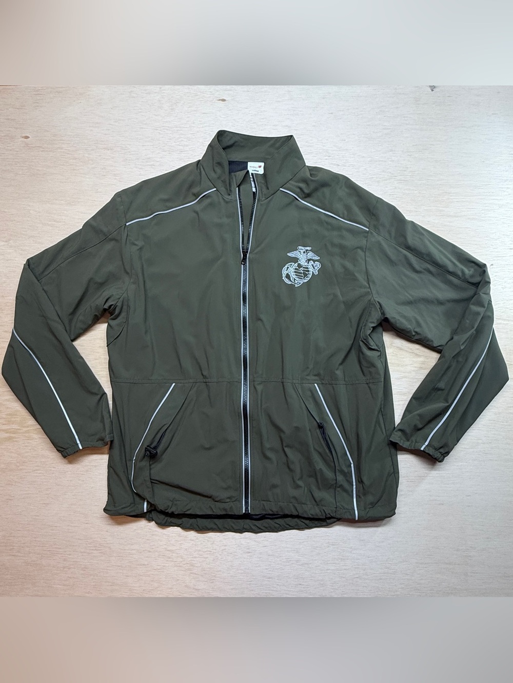 Official USMC New Balance Physical Training (PT) Running Jacket - Size Large Reg